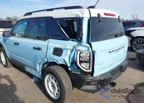 2025 Ford Bronco Sport Heritage z USA, uszkodzony, nr VIN 3FMCR9GN0SRE30313